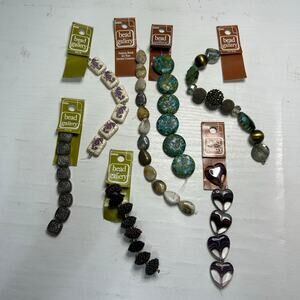 Bead Gallery Stone Glass Bead Lot Ocean Jasper Amethyst NOS
